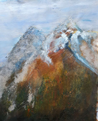2020/2, Berge, Acryl, Leinwand, 46x56 cm 