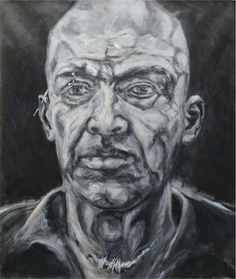 2022/2, Portrait, Acryl, Leinwand 65x75 cm