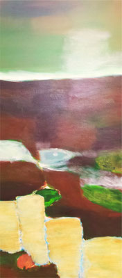 Bildaufbau, Acryl, Lasurtechnik