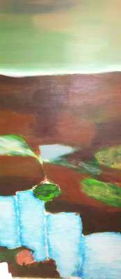 Bildaufbau, Acryl, Lasurtechnik