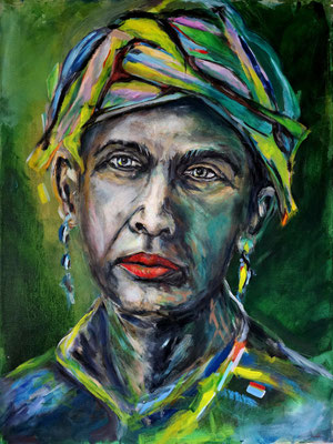 2024/3, Portrait, Acryl, Leinwand, 60x80 cm