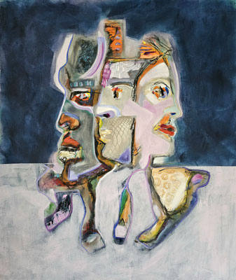 2025/2 Moiren-die Schicksalsgöttinnen, Acryl, Leinwand, 70x90 cm 