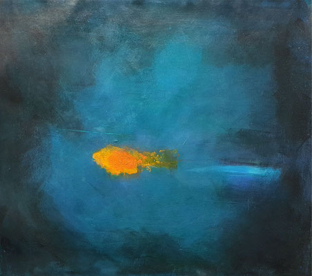 2020/1, Goldfisch, Acryl, Leinwand, 60x50 cm 