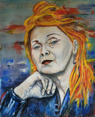 Setting: Vivienne Westwood Original Bild, Acryl auf Leinwand, 70x90 cm 