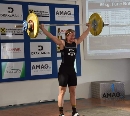 Britta Fürle - Bestleistung mit 59 kg Reißen