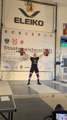 151 kg Reißen - Staatsmeistertitel