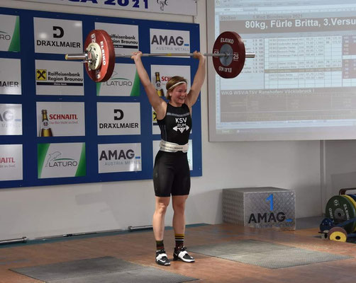 Britta Fürle - Bestleistung 80 kg Stoßen