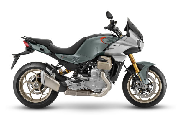 Moto Guzzi V100 Mandello S in Verde Ghiaccio, rechte Ansicht