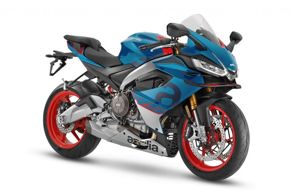 Aprilia RS 660 in Blue Marlin, Ansicht vorne rechts