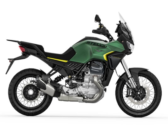 Moto Guzzi Stelvio in Verde Hiking, Ansicht rechte Seite