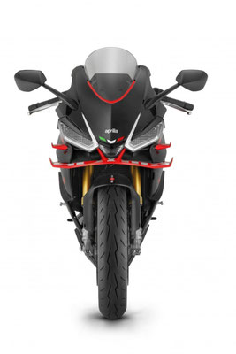 Aprilia RS 660 Factory in Dark Banshee, Frontansicht