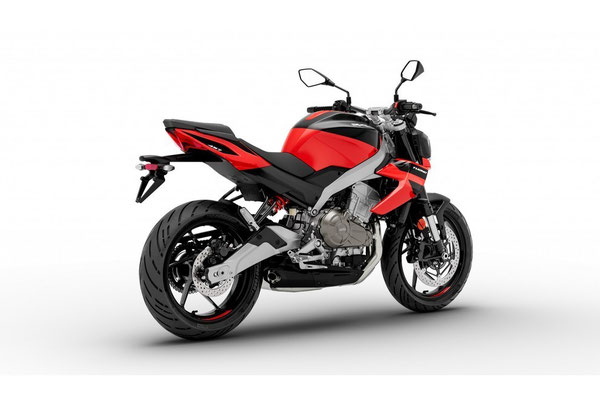 Aprilia Tuono 457 - Piranha Red - Ansicht hinten rechts