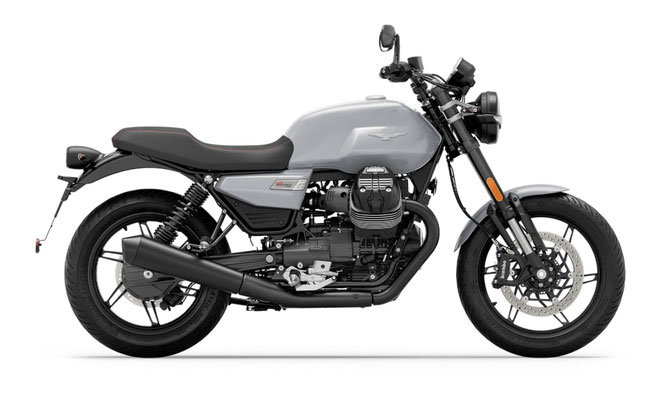 Moto Guzzi V7 Sport in Grau Lario, Ansicht rechts