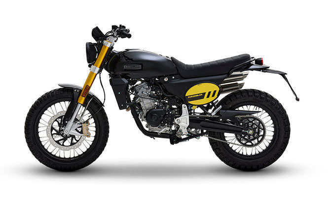Fantic Caballero 125 - schwarz - Ansicht linke Seite
