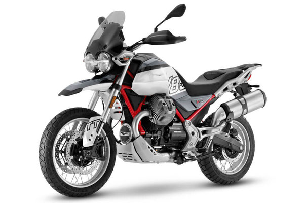 Moto Guzzi V85 TT - Grau Tambora - Ansicht vorne links