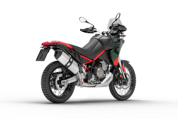 Aprilia Tuareg 660 - Tornado Green - Ansicht hinten rechts