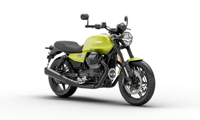 Moto Guzzi V7 Sport in Grün Legnano, Ansicht vorne rechts