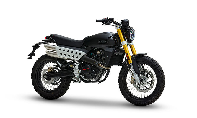 Fantic Caballero 125 - schwarz - Ansicht vorne rechts
