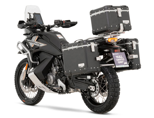 CFMOTO 800MT-X - Nebula Black - m.Zubehör - Ansicht hinten
