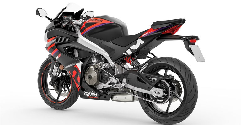 Aprilia RS 457 - Racing Stripes - Ansicht hinten links