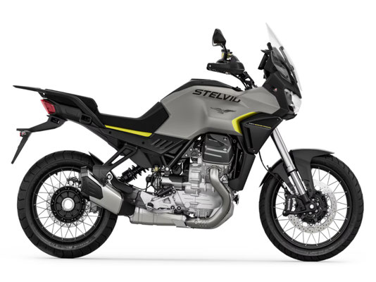 Moto Guzzi Stelvio in Grigio Climbing, Ansicht rechte Seite