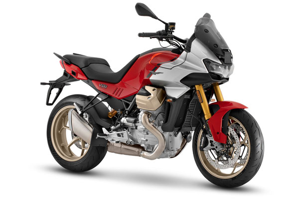 Moto Guzzi V100 Mandello S - Rot Lava - Ansicht vorne rechts