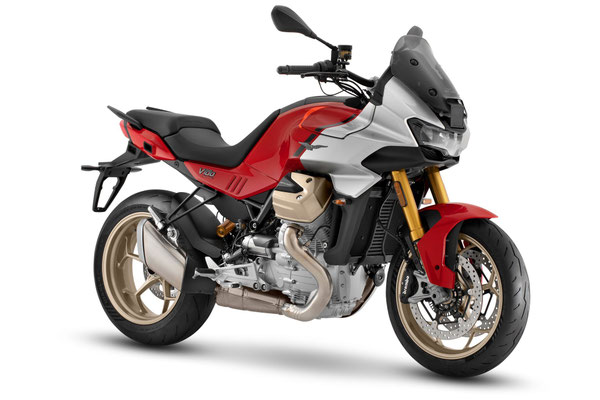 Moto Guzzi V100 Mandello S - Rosso Lava, rechte Ansicht vorne