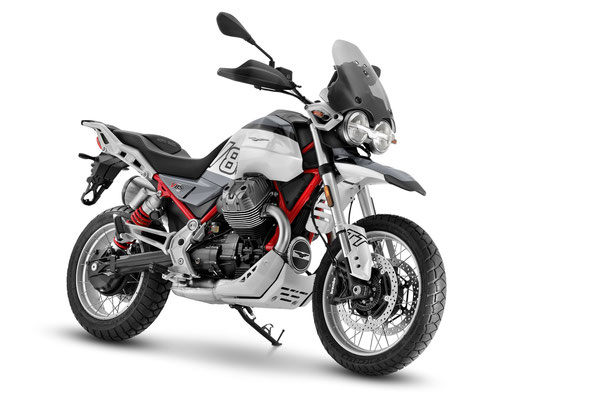 Moto Guzzi V85 TT - Grau Tambora - Ansicht vorne rechts