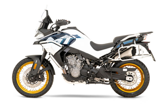 CFMOTO 800MT Explore - Starry White linke Ansicht