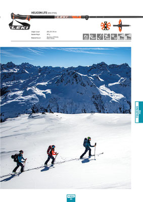 BERGE IM LICHT mit vielen Fotos im neuen LEKI Katalog international vertreten