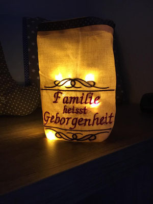 Leuchtbeutel (mit LED-Lichterkette)