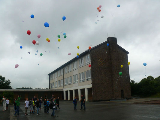 Luftballons der Klassen 4