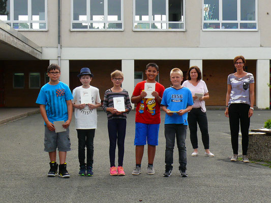 Ehrenurkunden Schwimmen Klasse 3b