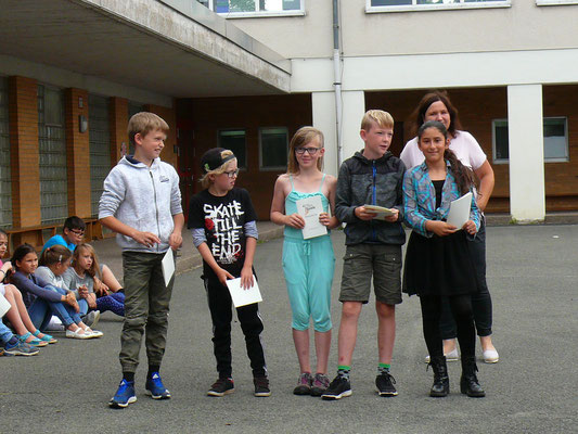 Ehrenurkunden Leichtathletik Klasse 4b