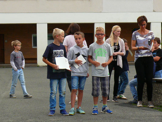 Ehrenurkunden Leichtathletik Klasse 3b