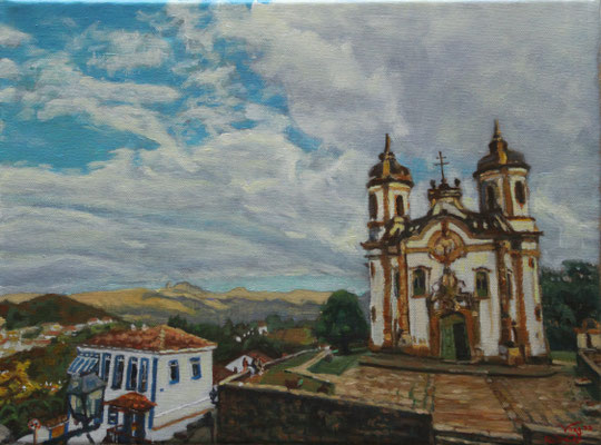 Ouro Preto. Óleo sobre lienzo. 2023.