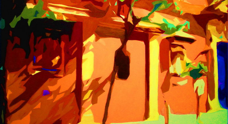 Plaza de San Lorenzo. Acrílico sobre lienzo. 2011.