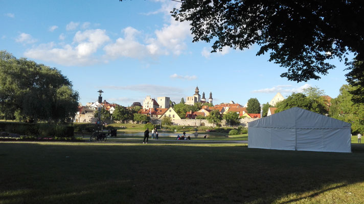 Die Stadt Visby auf der Insel Gotland