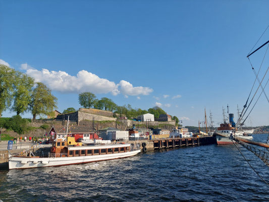 Im Hafen von Oslo. 