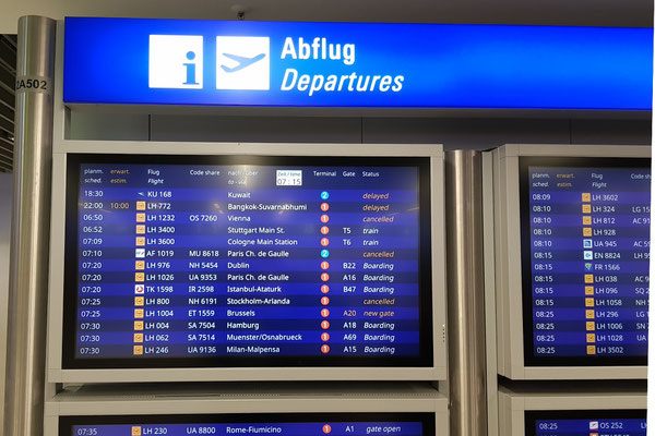 Der Flug nach Stockholm ist annulliert...