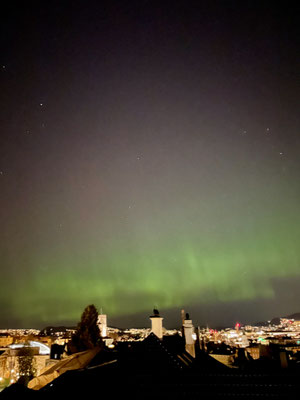 Selten aber schön - Nordlichter in Bergen
