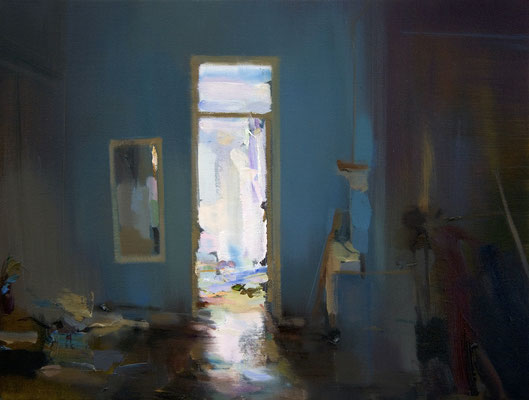 'Interior #102' 2014. Oil on canvas, 45 x 60 cm. SOLD
