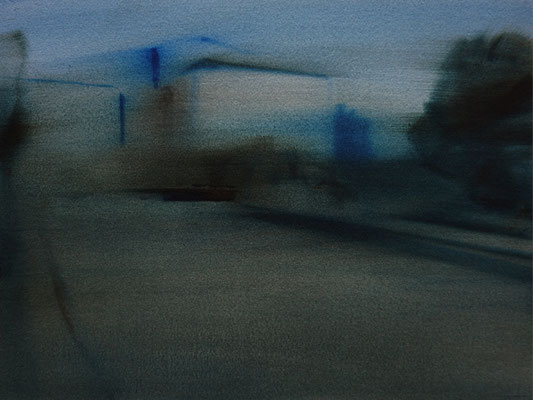 Royal garden #6 - Oil on Arches paper, 31 x 40 cm. *SOLD*