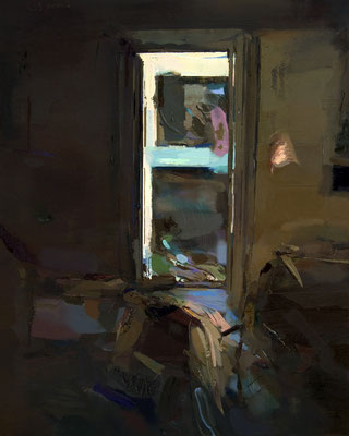 'Interior #144' 2017. Oil on canvas, 50 x 40 cm. SOLD