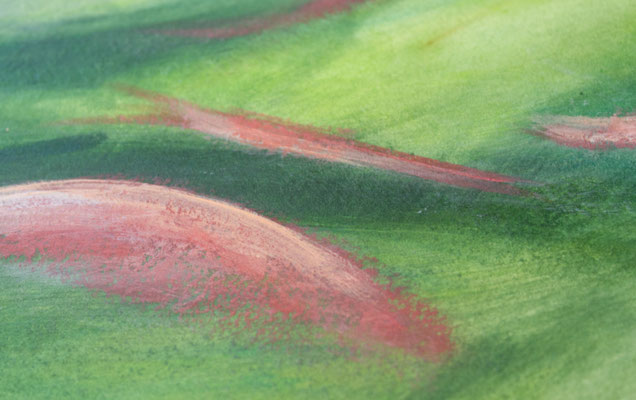 Detailansicht Grün Rosa , Spirituelle Malerin, kraftbild energiebilder