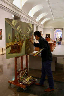 Pintando en el Museo del Prado