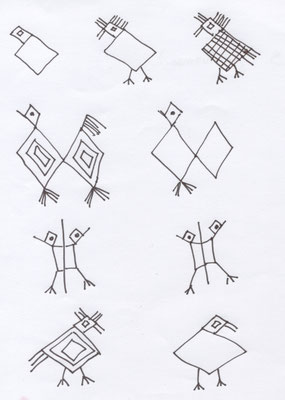 troisième activité : dessin animaux stylisés