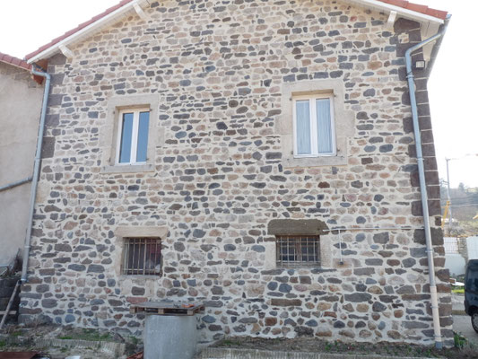 Maison-Ordek, façade, isolation thermique, joints de pierres, Péage Roussillon