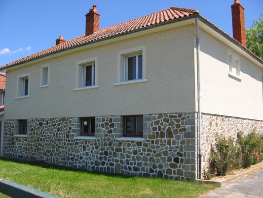 Maison-Ordek, façade, isolation thermique, joints de pierres, Péage Roussillon