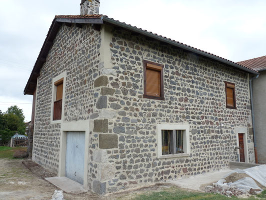 Maison-Ordek, façade, isolation thermique, joints de pierres, Péage Roussillon